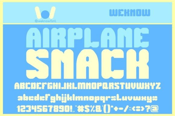 Airplane Snack Font for Creative Projects