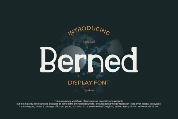 Berned Font for Creative Makers