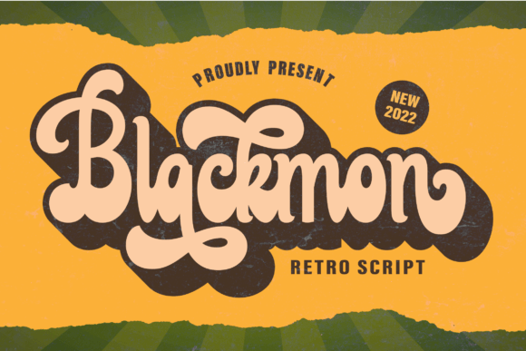 Blackmon: A Retro Script Font
