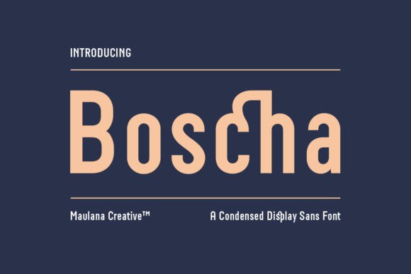Boscha Font for Professional Branding