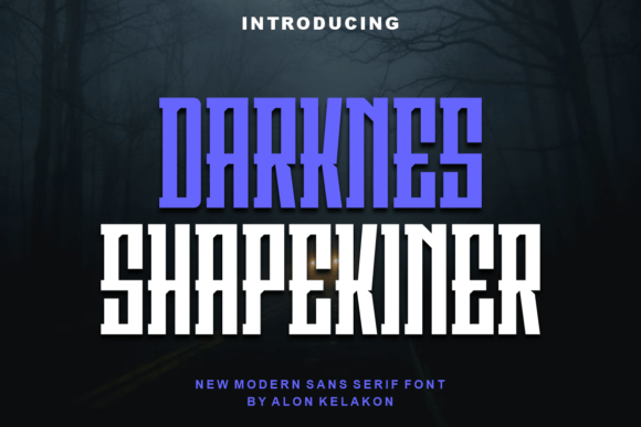 Darknes Shapekiner Font for Business