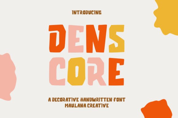 Denscore: A Playful Font for Business Branding