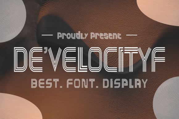 Develocityf: A Modern Display Font