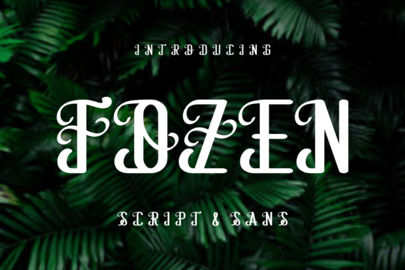 Fozen Font: Bold & Unique