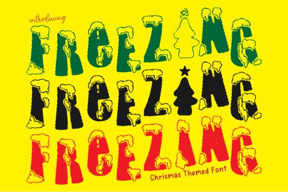 Freezing Font for Web Design