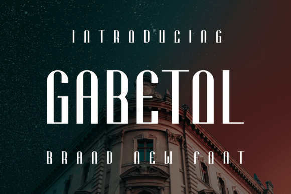 Gabetol: A Bold Display Font for Creative Projects