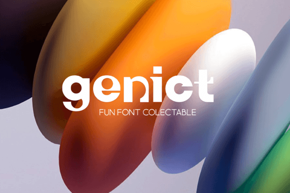 Genict: A Bold Display Font for Business