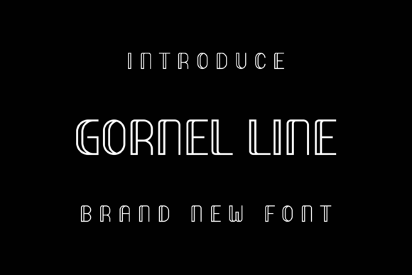 Gornel Line Font for Editorial Design