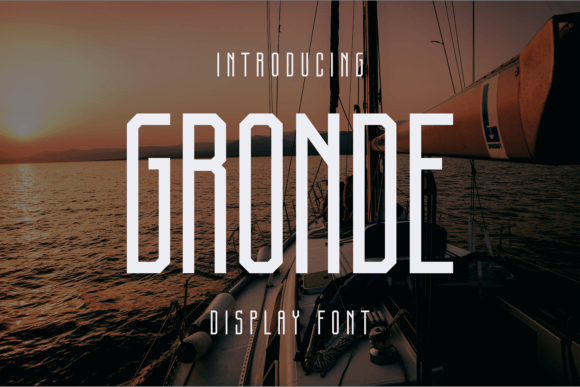 Gronde: A Bold Display Font for Creative Campaigns