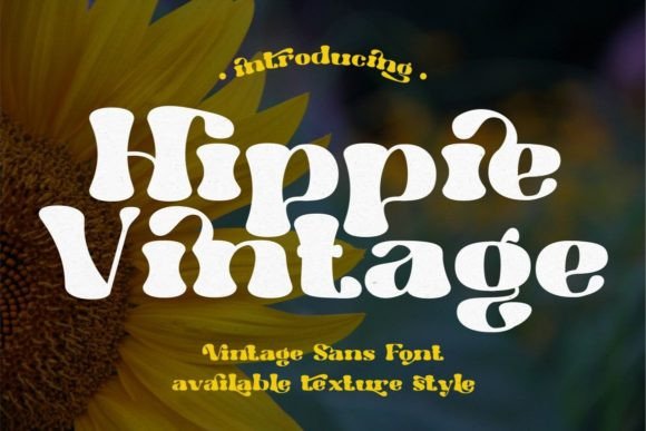 Hippie Vintage Font for Creative Branding