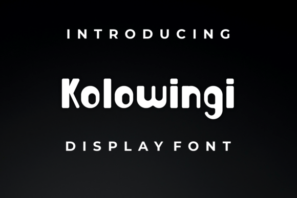 Kolowingi: A Fun Display Font for Creative Projects
