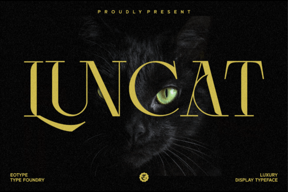Luncat: A Stylish Display Font