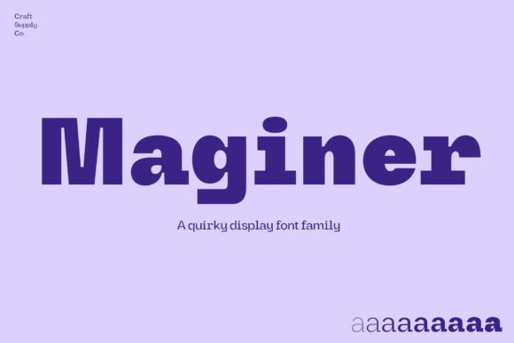 Maginer: A Fun Display Font