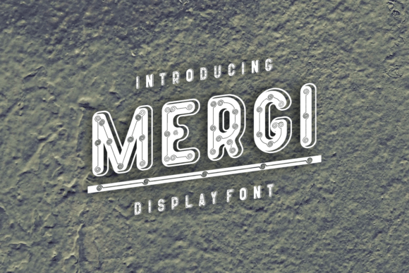 Mergi: A Bold Display Font for Web Design