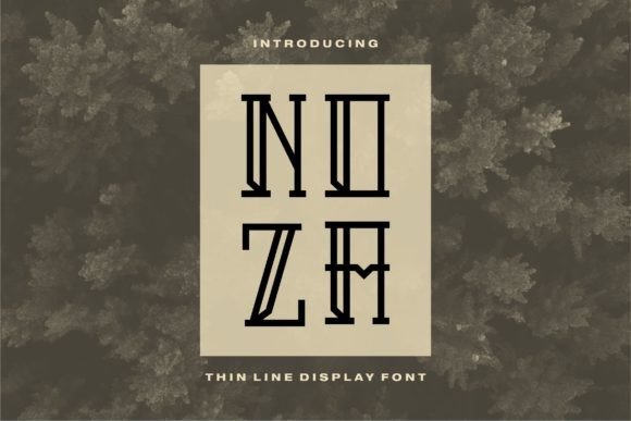 Noza: A Stylish Display Font for Creative Projects