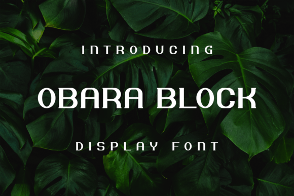Obara Block Font for Creative Projects