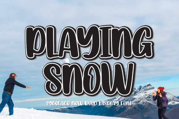 Playing Snow Font for Creative Projects