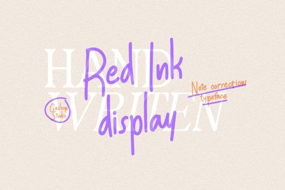 Red Ink Font for Creative Makers
