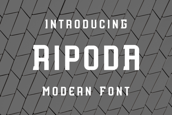Ripoda: A Fun Display Font