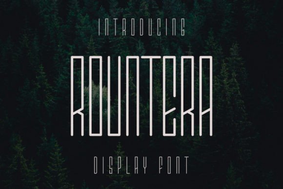 Rountera: A Bold Display Font for Creative Campaigns