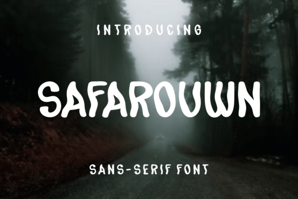 Safarouwn: A Unique Display Font for Creative Projects