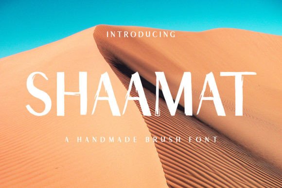 Shaamat: A Bold Display Font