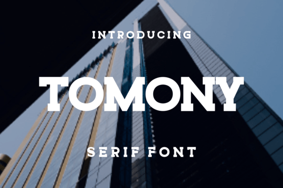 Tomony Font: Modern Display Style
