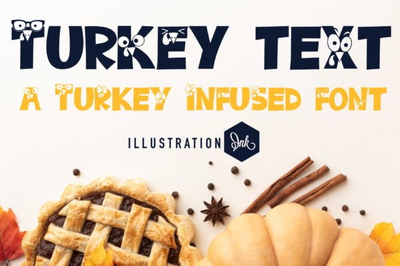 Turkey Text Font for Autumn Branding