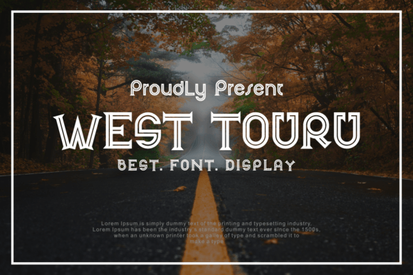 West Touru – Bold Display Font