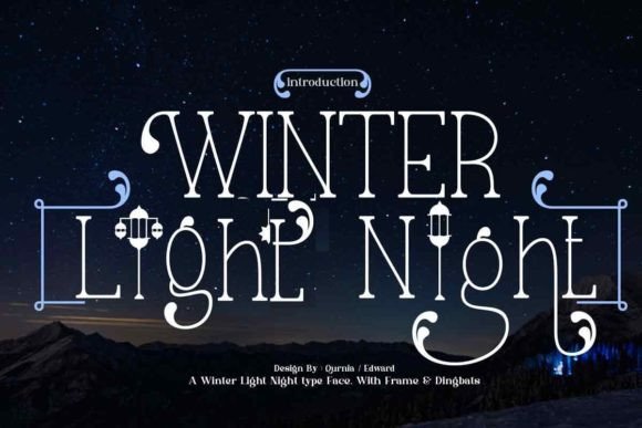 Winter Light Night Font