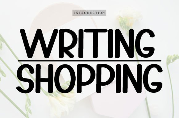 Writing Shooping Font Review